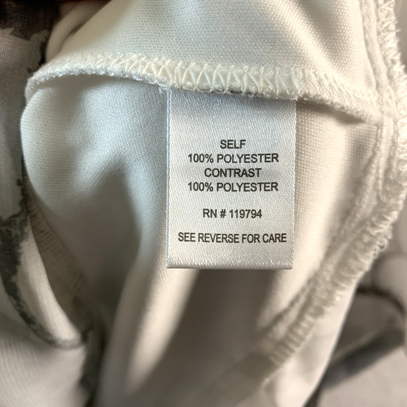 Womens Abstract Floral Top Sz L Flowy Asymmetrical Studded Artsy Layered Flare - Picture 11 of 14